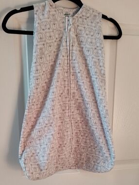 Halo White Baby Sleep Sack with Gray Bear Print
